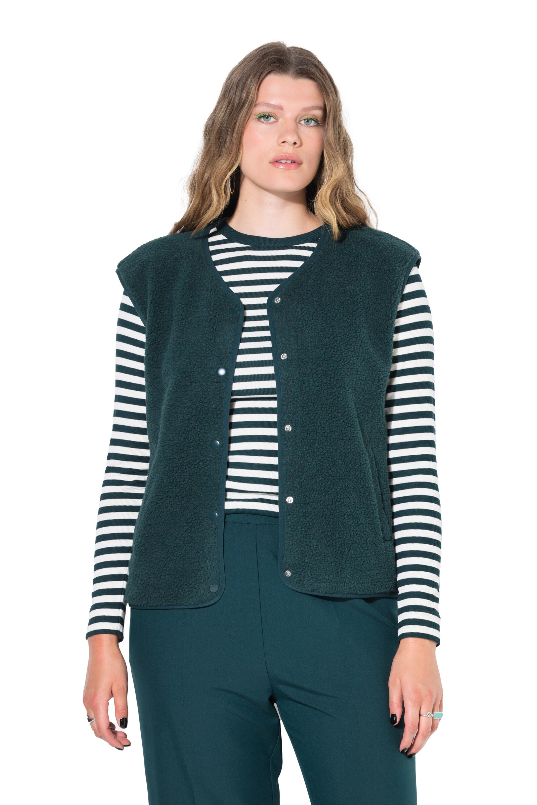 Studio Untold Weste in Grün: Vorderseite