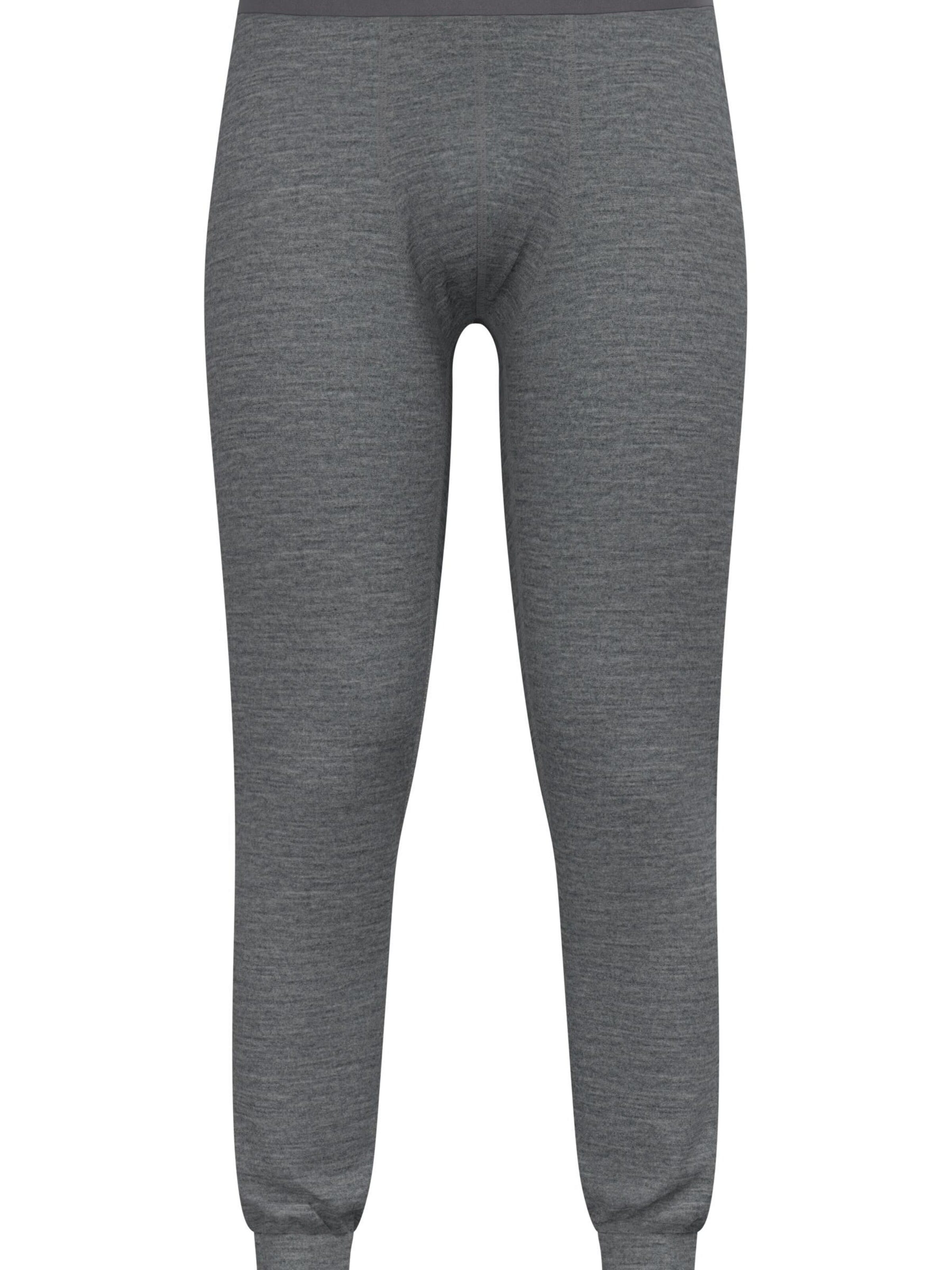 ODLO Slimfit Sporthose 'MERINO 200'‌‌‌‌‌‌‌‌‌ in Grau: Vorderseite