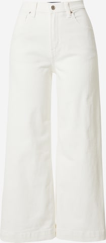 GAP Wide leg Jeans in Wit: voorkant