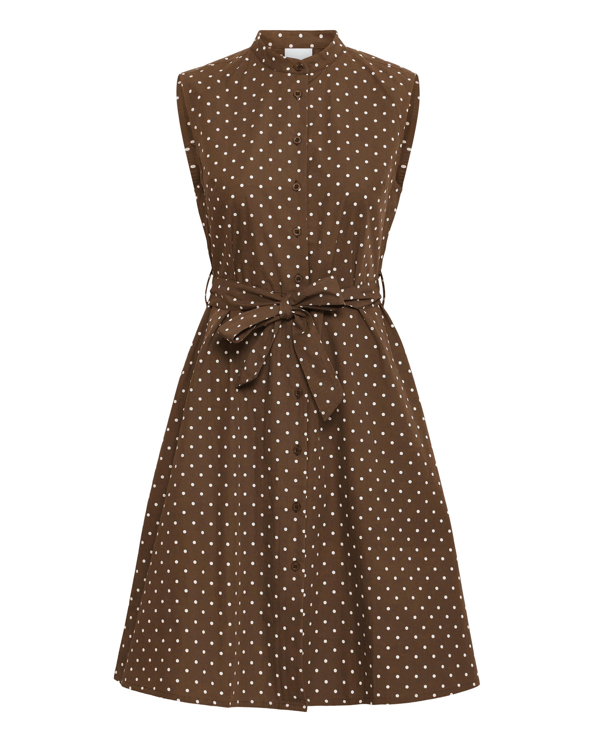 ICHI Dress 'IHFanty' in Brown: front