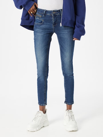 FREEMAN T. PORTER Skinny Jeans 'Alexa' in Blauw: voorkant