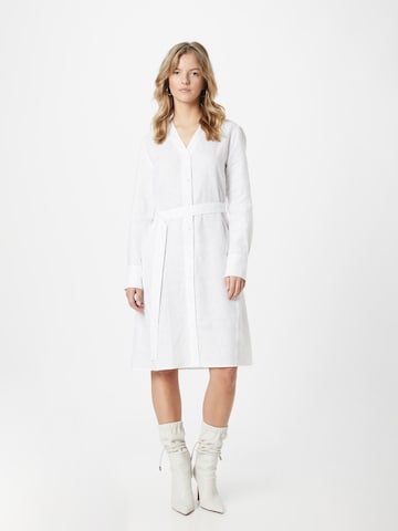 Calvin Klein Shirt Dress in White: front