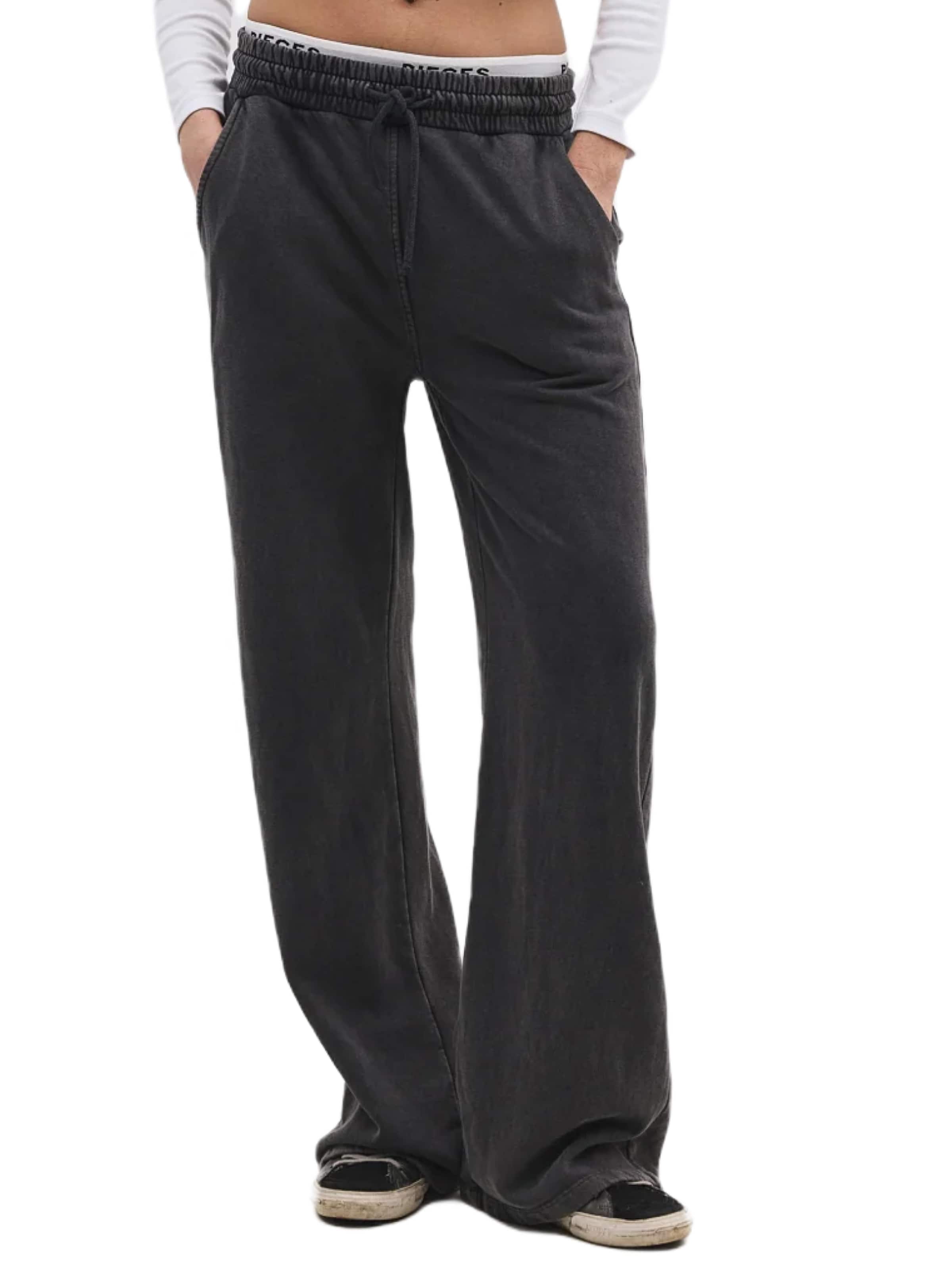 No Matter What Baggy Pants in Grey: front