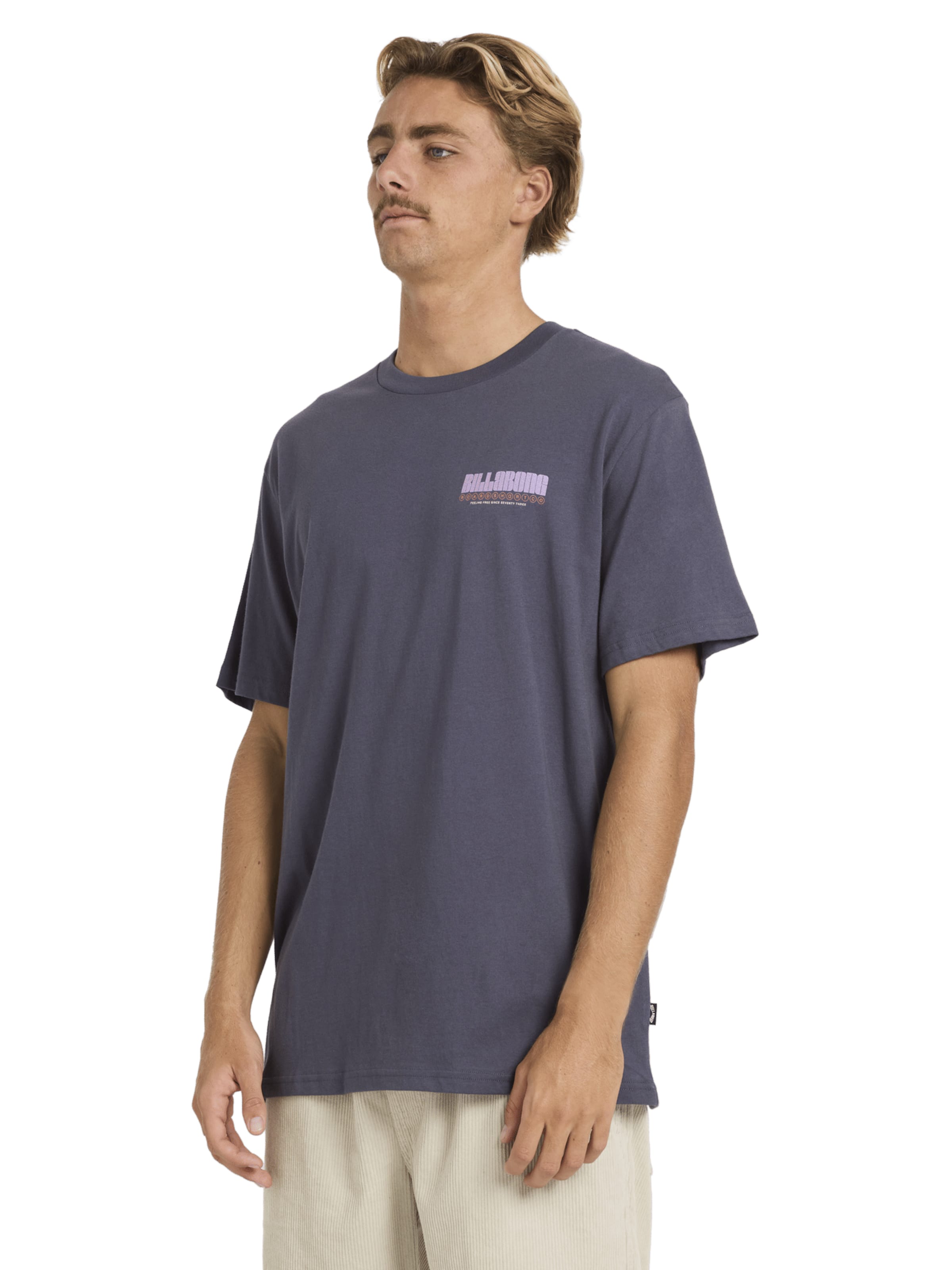 BILLABONG Póló 'Broadsheet Premium' - szürke