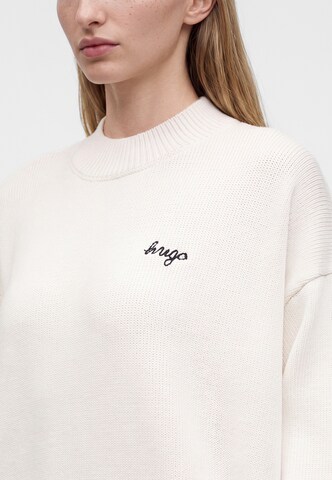 Pulover 'Shenny' de la HUGO pe alb
