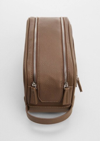 MANGO MAN Toiletry Bag 'Toilet' in Brown