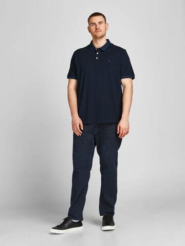 Jack & Jones Plus - Camiseta 'Paulos' en azul