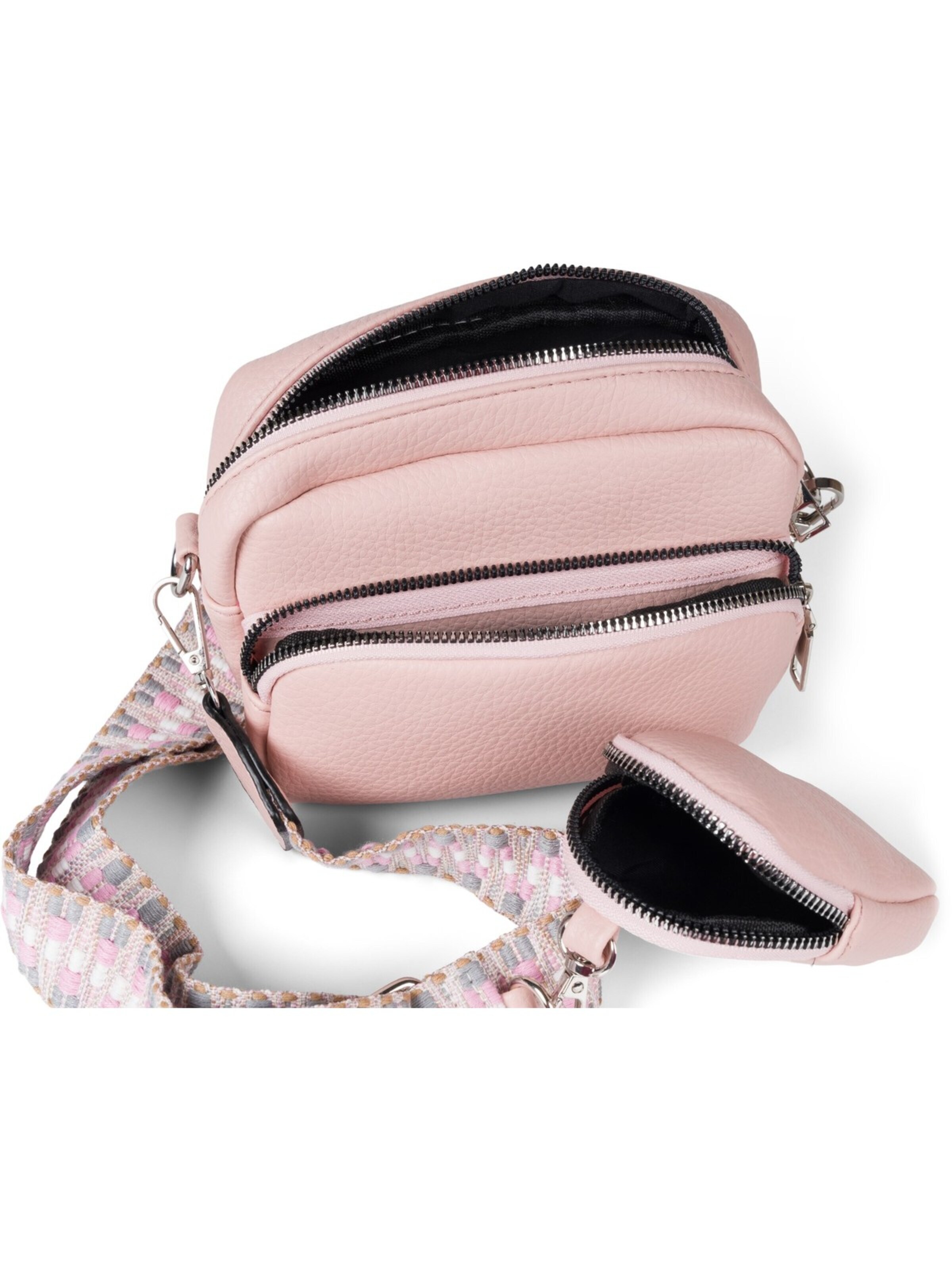 styleBREAKER Umhängetasche 'Rechteckige Umhängetasche Set 2-Teilig'‌‌‌‌‌ in Pink