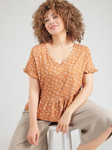 ABOUT YOU Curvy - Camiseta 'Glenn' en naranja: frente