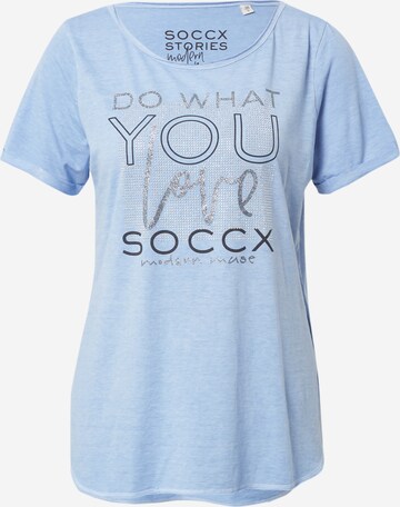 Soccx Tričko – modrá: přední strana