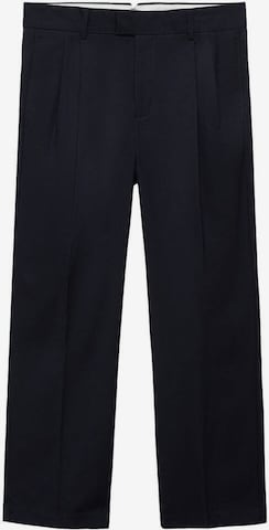 MANGO MANLoosefit Hlače s naborima 'SERGI' - plava boja: prednji dio