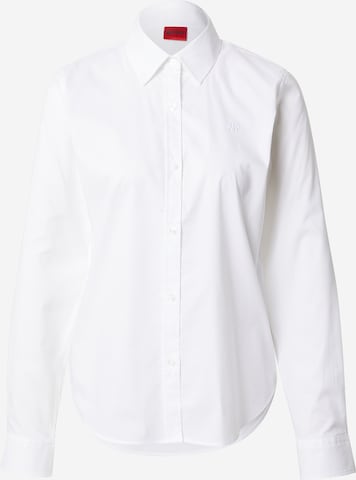 HUGO Red - Blusa en blanco: frente