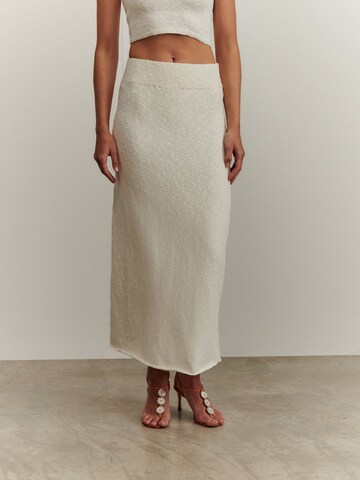 ABOUT YOU x Marie von Behrens Skirt 'Silvana' in Beige: front