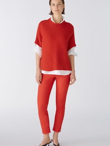 OUI Slim fit Pants 'BAXTOR' in Red