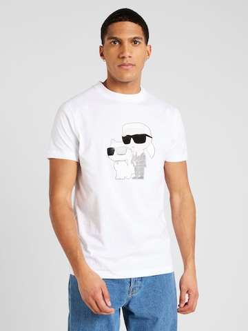 Karl Lagerfeld - Camisa em branco: frente