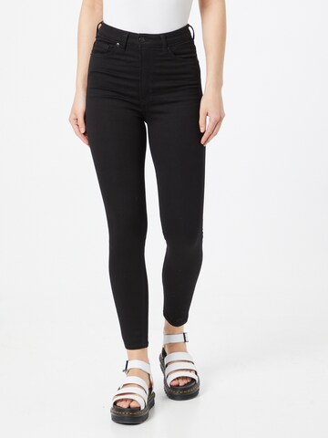 Monki Skinny Jeans in Black: front