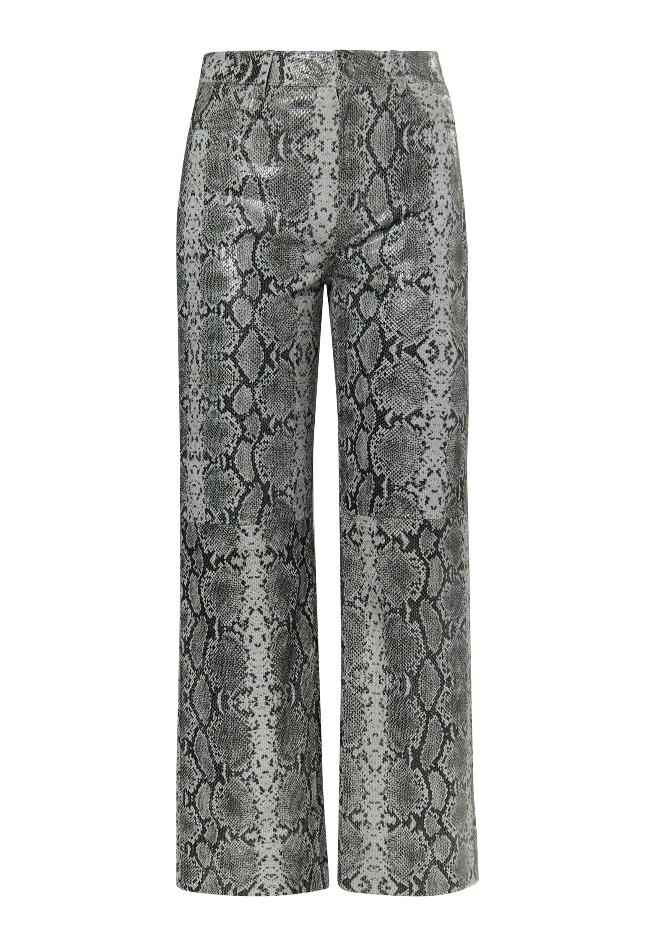 pelēks faina Platas staras Bikses: no priekšpuses