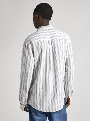 Pepe Jeans Regular fit Button Up Shirt 'PRIXTON' in White