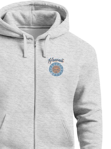 Neverless Zip-Up Hoodie 'Maui' in Grey