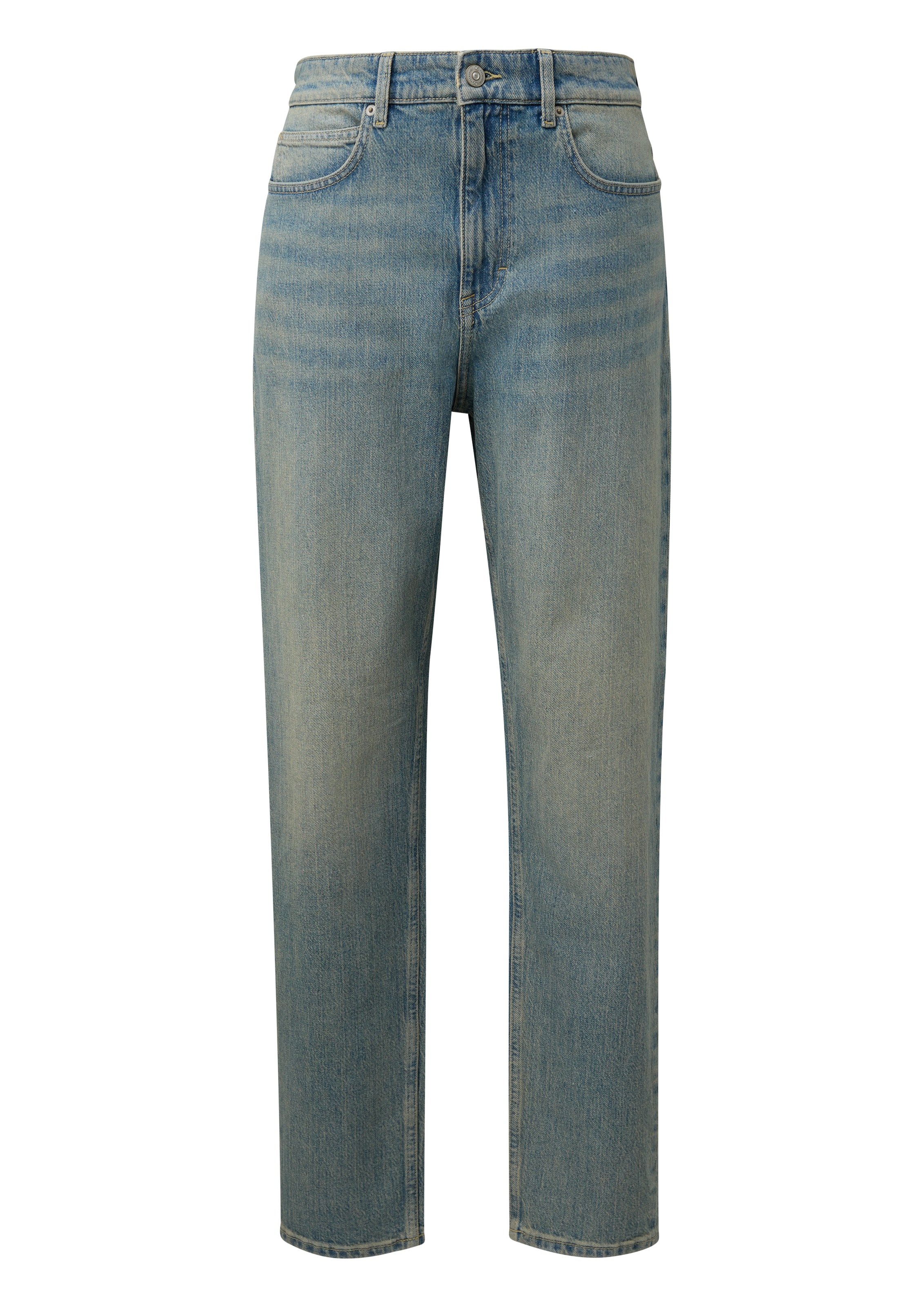 QS Tapered Jeans 'Devon' in Blauw: voorkant