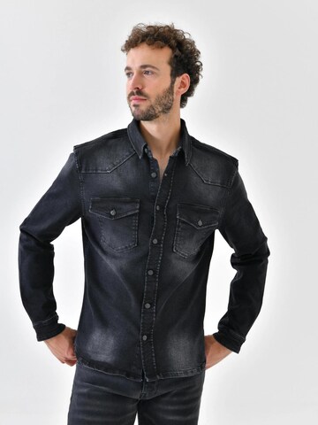 YVZ Denim Between-Season Jacket 'Taurus' in Black