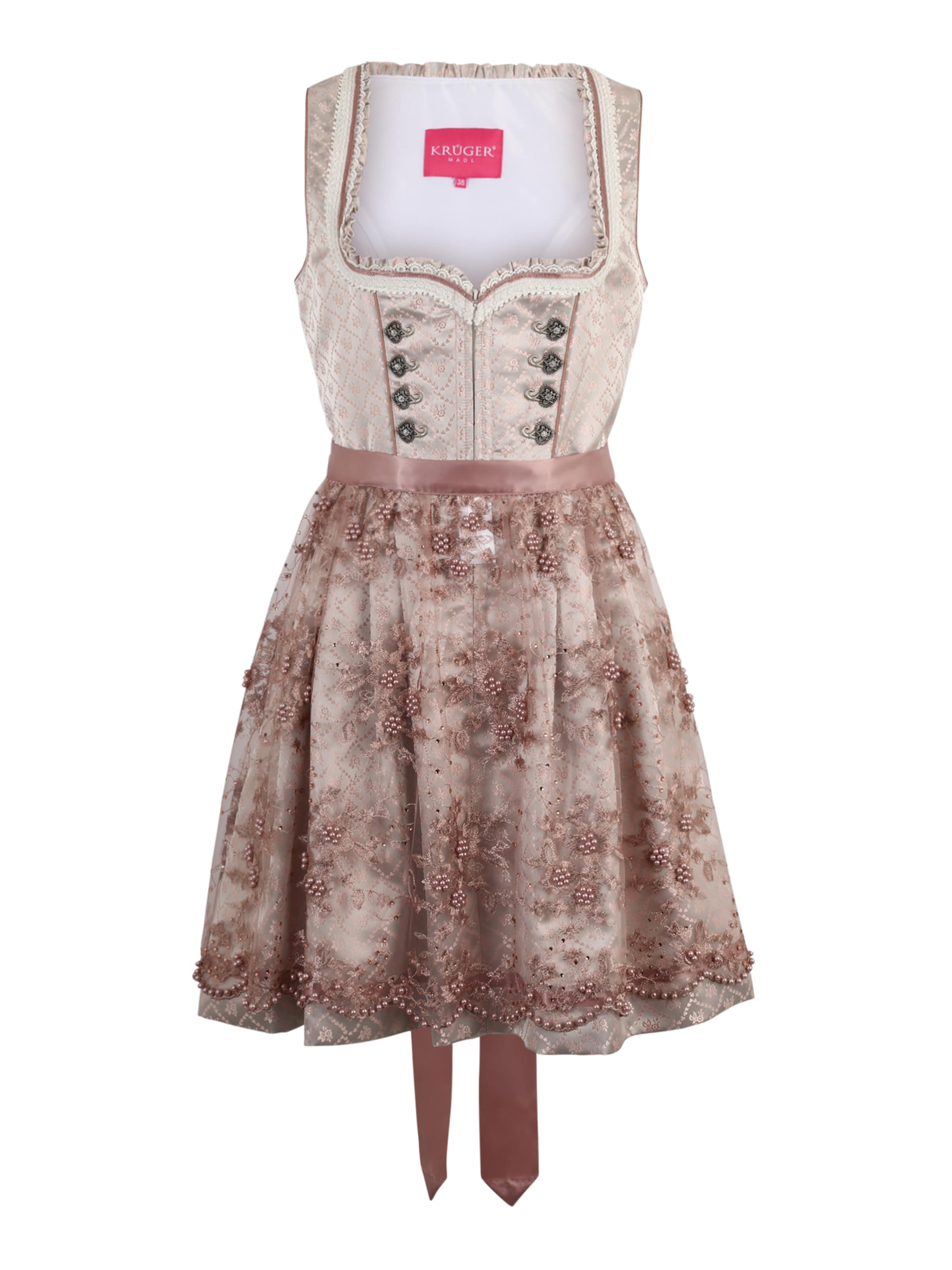 Krüger Madl Dirndl 'Nalia' in Pink: front