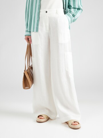 Copenhagen Muse Wide leg Cargo trousers 'NATULI' in Beige: front