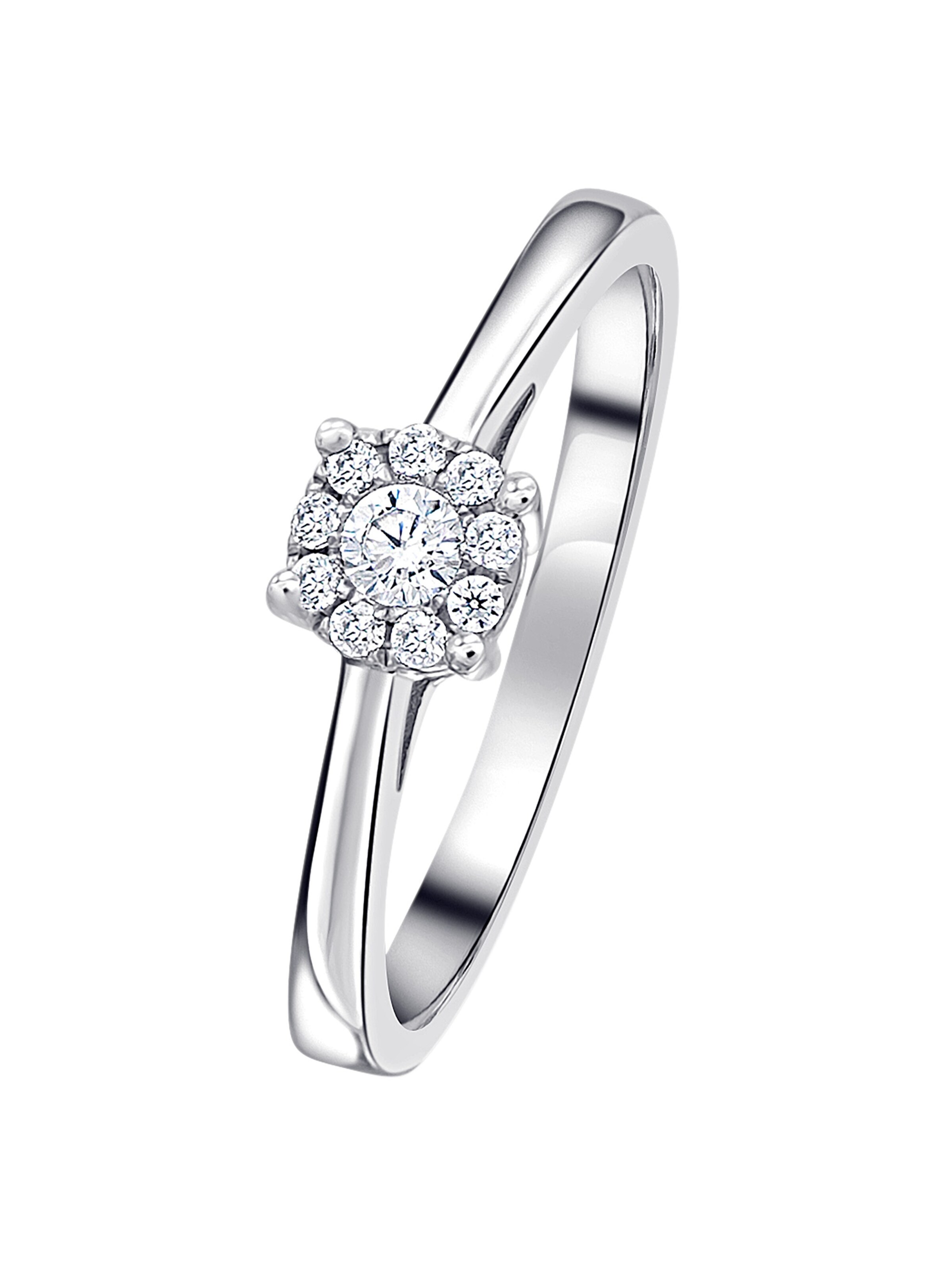 ONE ELEMENT Ring 'Invisible' in silber, Produktansicht