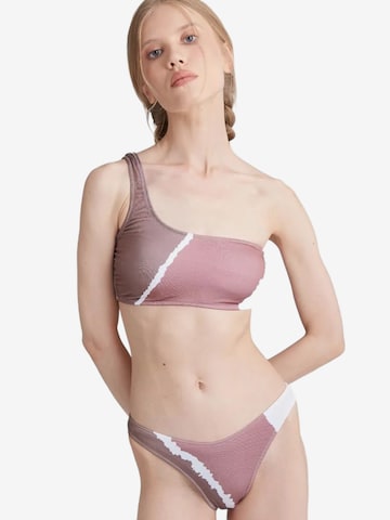 Rivus Bandeau Bikini in Pink: Vorderseite