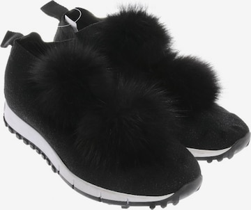 JIMMY CHOO Turnschuhe / Sneaker 38,5 in Schwarz: Vorderseite
