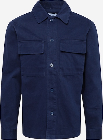 DAN FOX APPAREL Regular fit Overhemd 'Arvid' in Blauw: voorkant