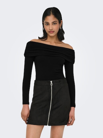 ONLY Shirt 'ONLGlamour' in Black: front