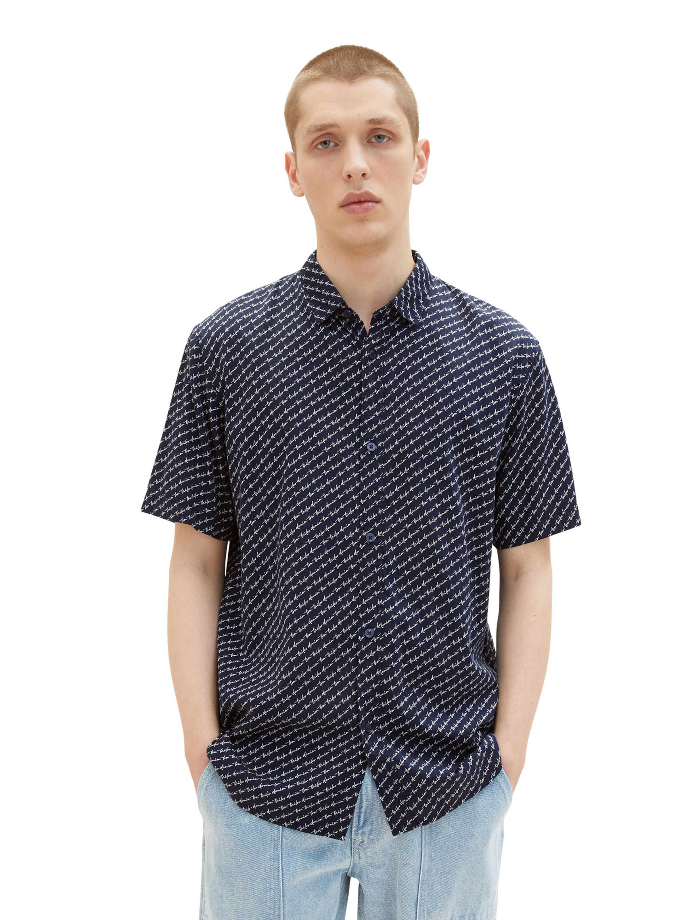 Coupe regular Chemise TOM TAILOR DENIM en bleu