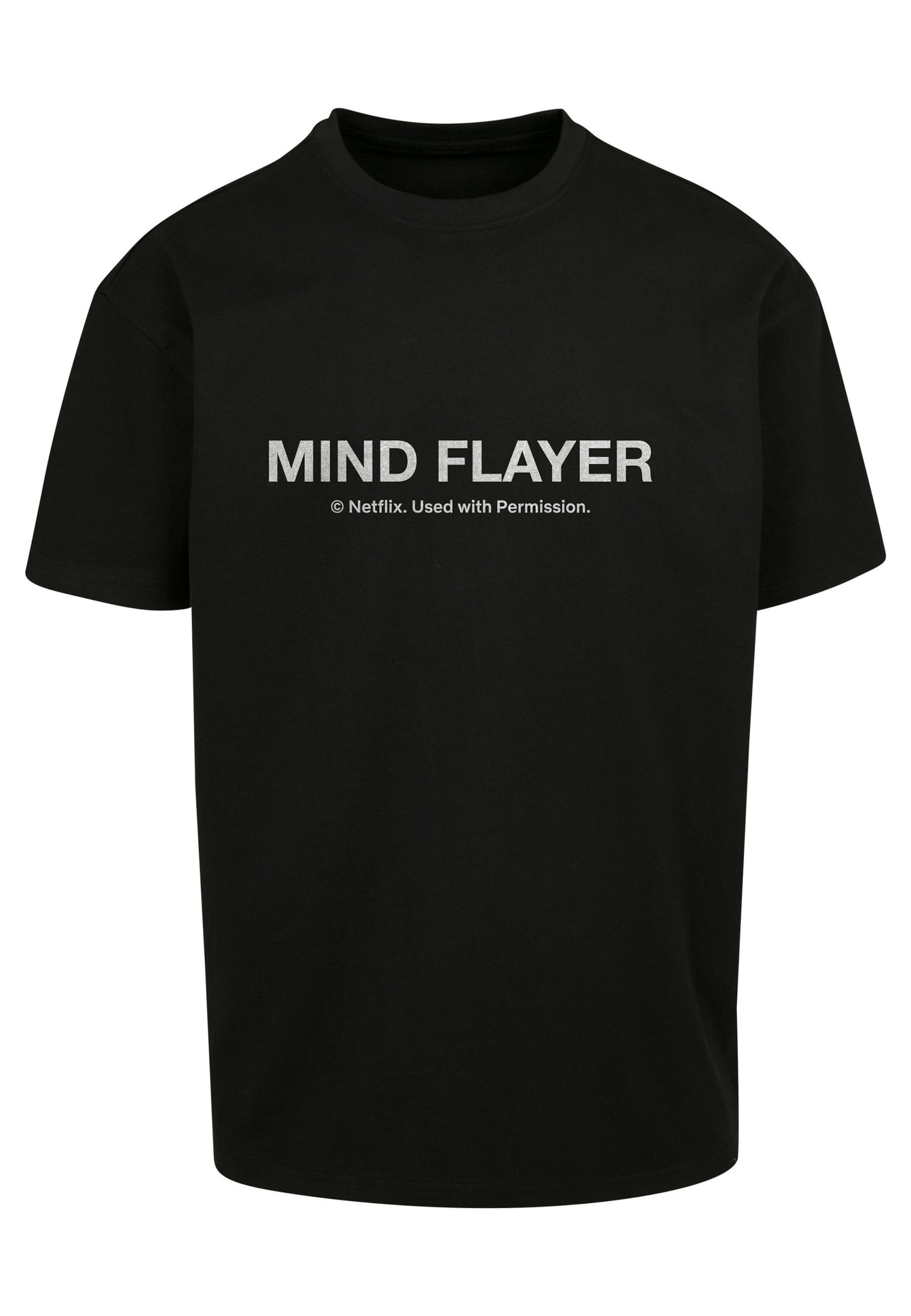 T-Shirt 'Stranger Things Mind Flayer' Merchcode en noir : devant