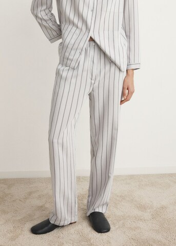 MANGO Pyjamahose 'Forzza' in Grau: Vorderseite
