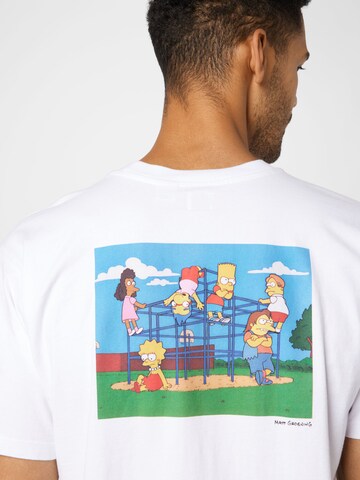 LEVI'S ® Paita 'The Simpsons™ x Levi's® Unisex Short Sleeve T-Shirt' värissä valkoinen