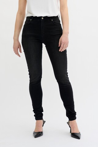 My Essential Wardrobe Skinny Jeans in Black: front