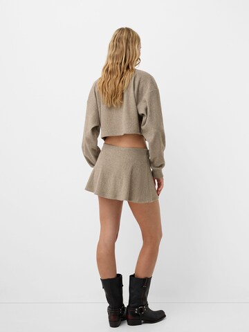Bershka Sukně – béžová