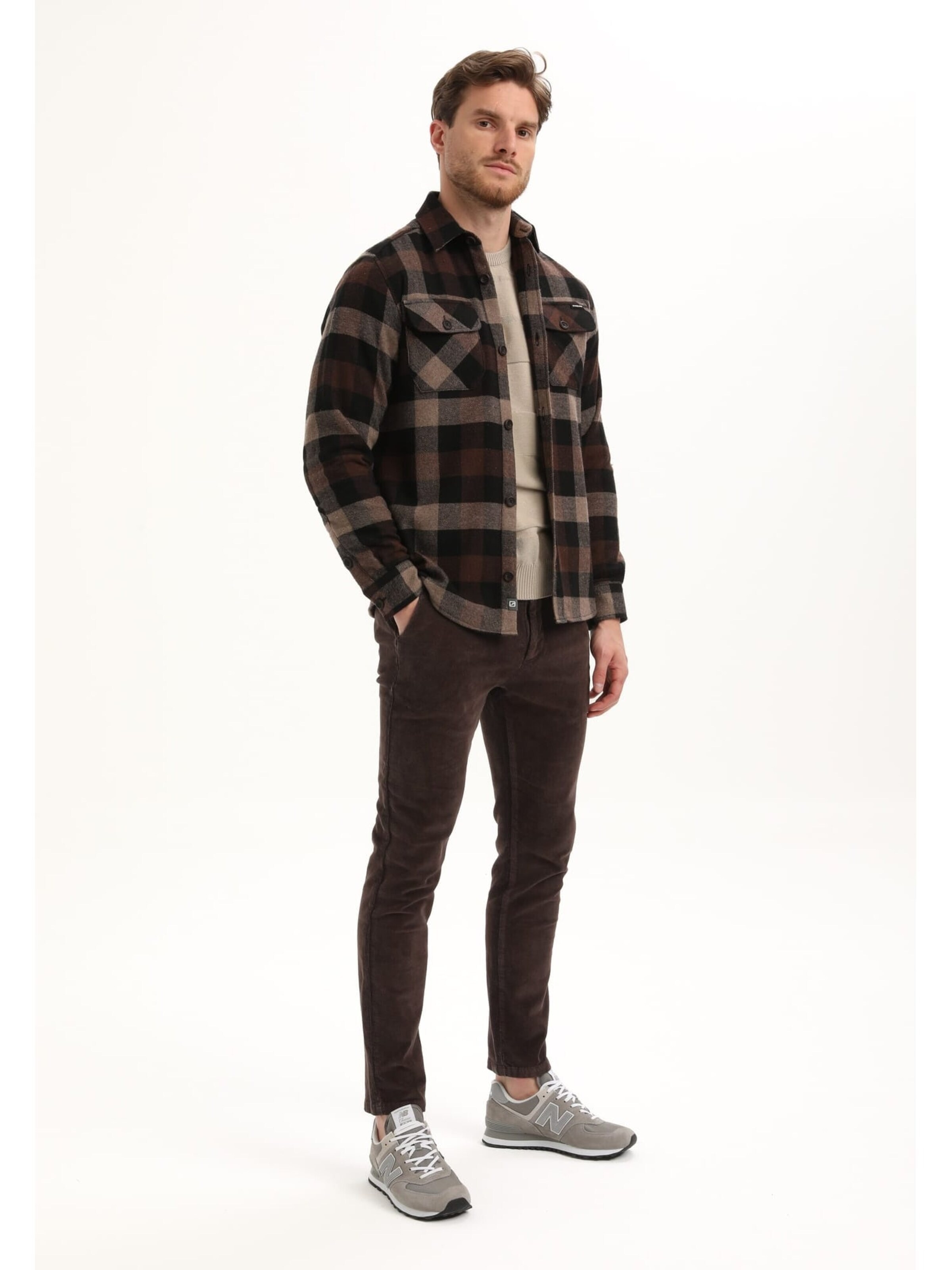 Gabbiano Comfort fit Overhemd in Bruin