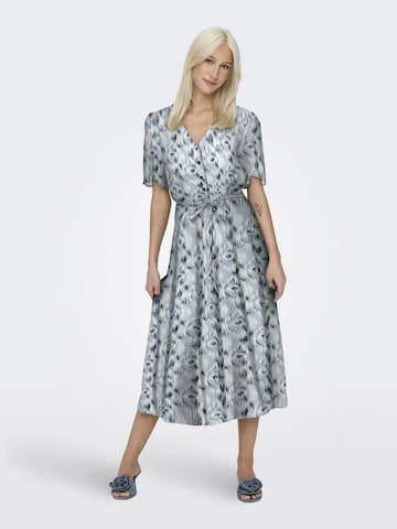 Robe 'HALIA' ONLY en bleu : devant