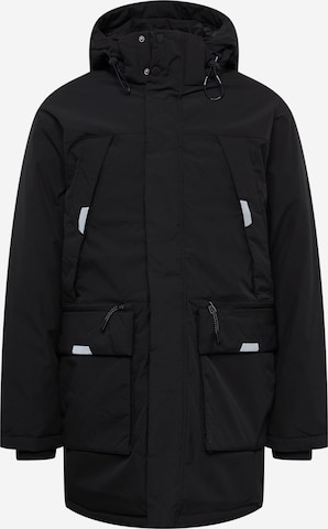 TOM TAILOR Winterparka 'Arctic' in Schwarz: predná strana