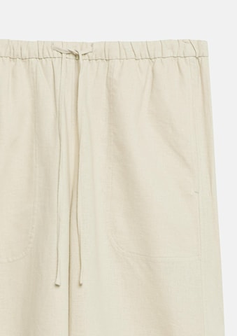 Wide Leg Pantalon COMMA en beige