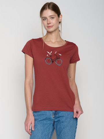 GREENBOMB Shirt in Rood: voorkant