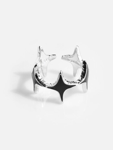 warpedsense Ring 'Molten Flare'‌‌‌‌‌‌‌ in Silber