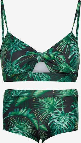 La V Bikini 'Bikini hipster broekje' in Green: front