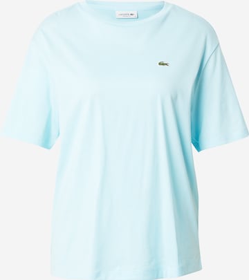 T-shirt LACOSTE en bleu : devant