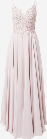 mascara Evening Dress in Beige: front