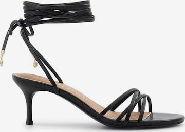 Sandales 'GARSIE GAEELE' GUESS en noir : devant