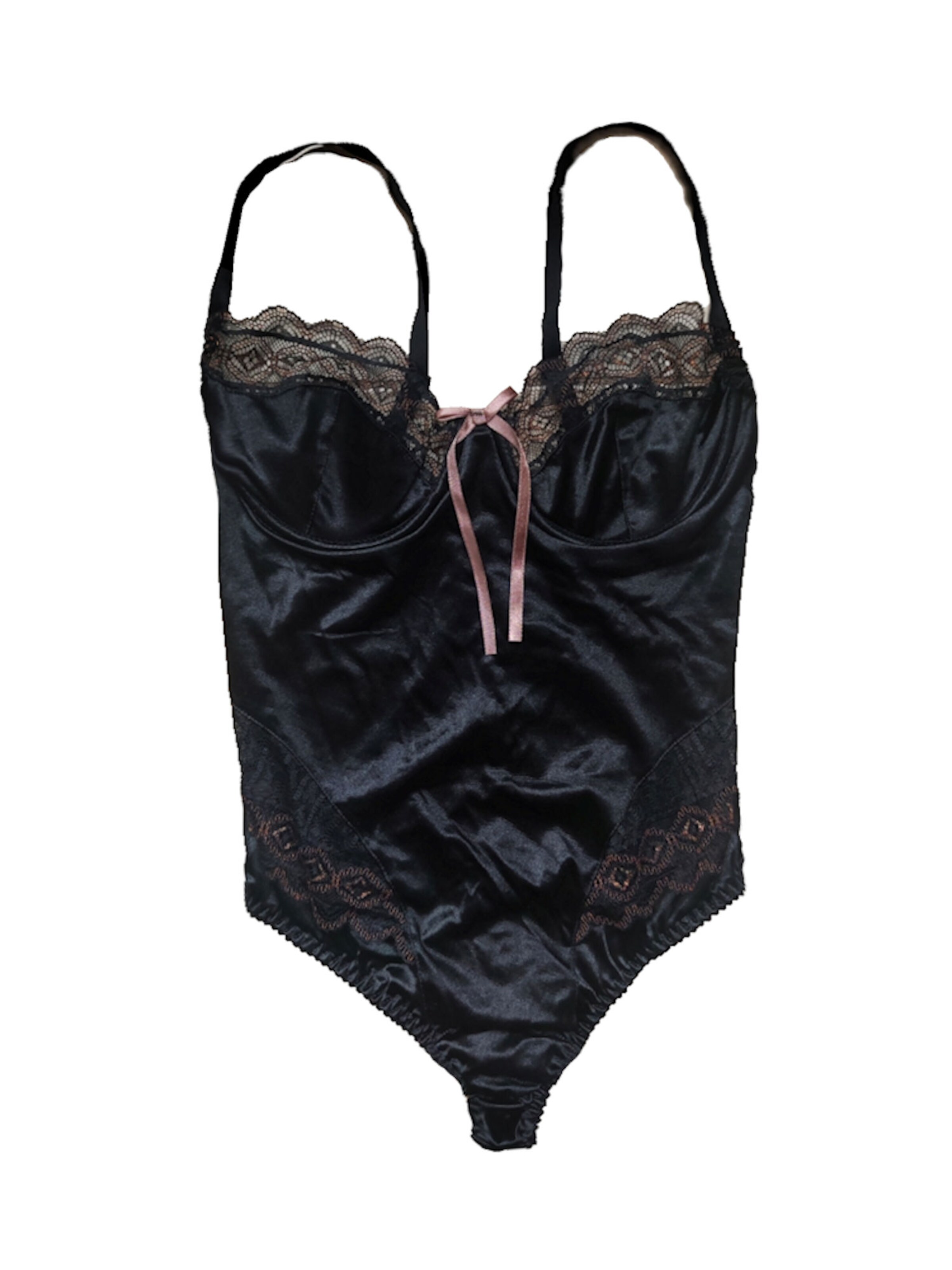 PASSION Lingerie Bodysuit 'Evane' in Black: front