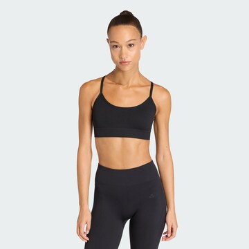 ADIDAS PERFORMANCE Bralette Sports Bra 'Essentials' in Black: front